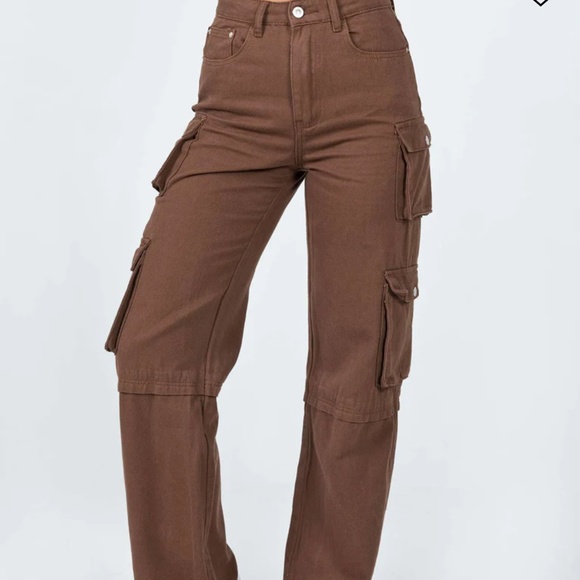 Princess Polly Darla Cargo Denim Pants - Picture 1 of 1